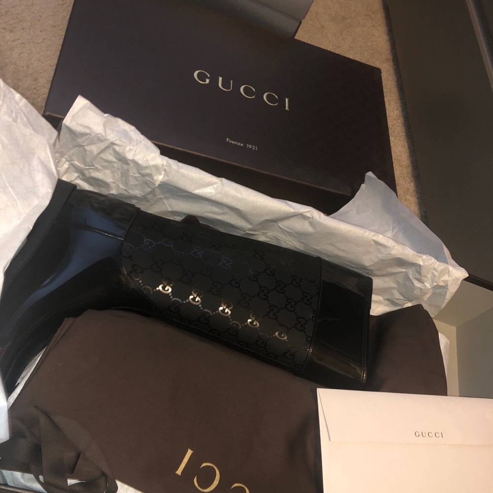 gucci rubber rain boots